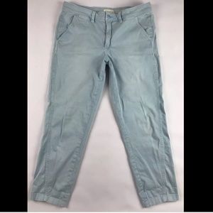 Anthropologie Chino Pants 31 Light Blue Relaxed